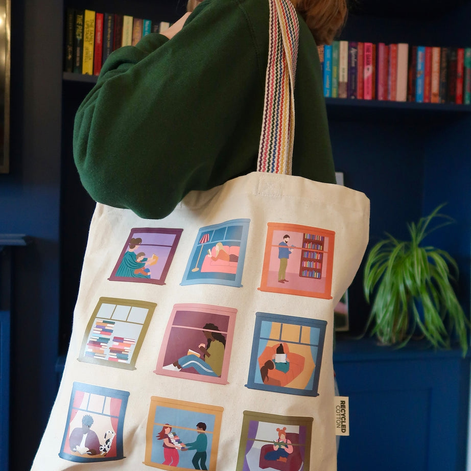 Bookish Tote Bag | Cute Book Bag |  Book Lover Gift | Gift for Bookworms | Reading Bag | Gift for Mum Mother