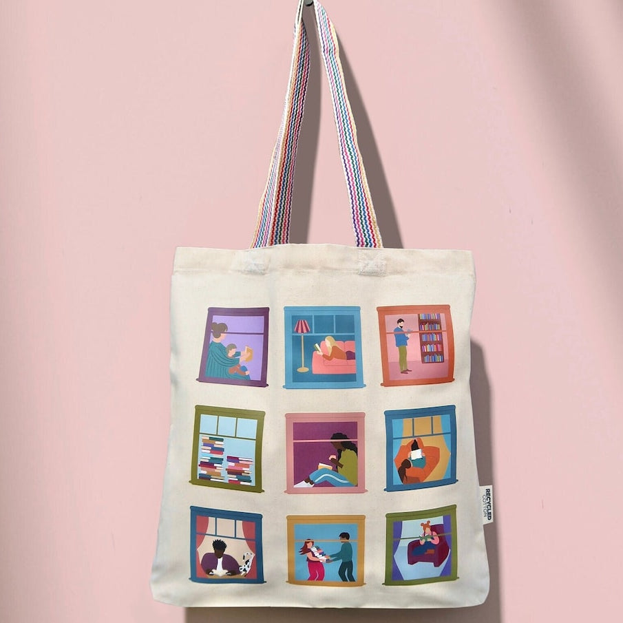 Bookish Tote Bag | Cute Book Bag |  Book Lover Gift | Gift for Bookworms | Reading Bag | Gift for Mum Mother