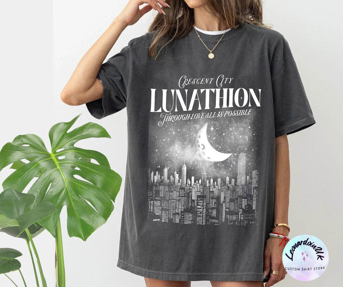 Lunathion Crescent City Shirt, Bookish Sweatshirt Sarah J Maas Official Licensed Merch