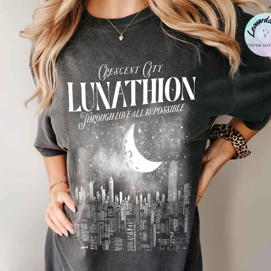 Lunathion Crescent City Shirt, Bookish Sweatshirt Sarah J Maas Official Licensed Merch