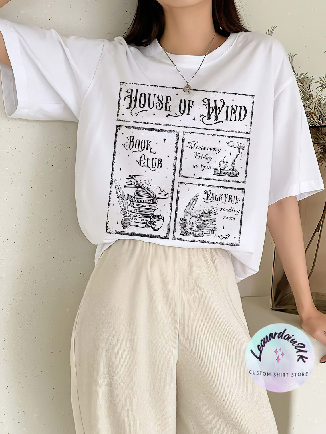 House of Wind Library Velaris ACOTAR, Licensed Shirt, Night Court, Sarah J Maas, Throne of Glass, Crescent City, ACOSF