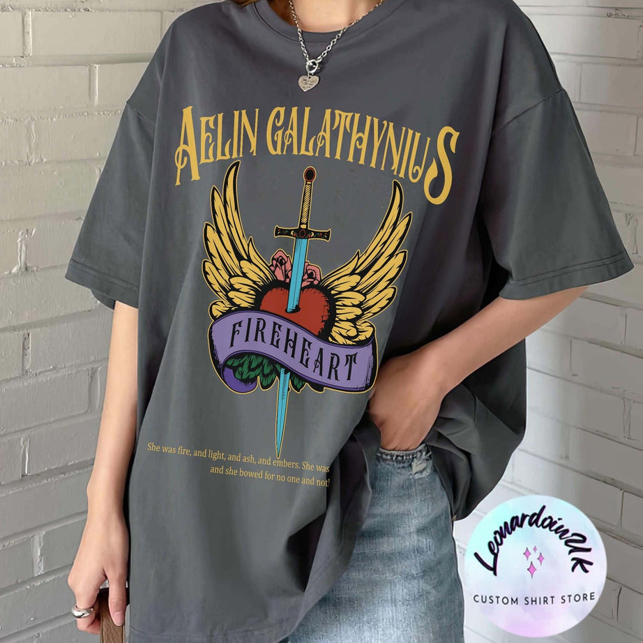 Throne of Glass Shirt, Aelin Galathynius Shirts, Fireheart Aelin T Shirt, Kingsflame the Thirteen