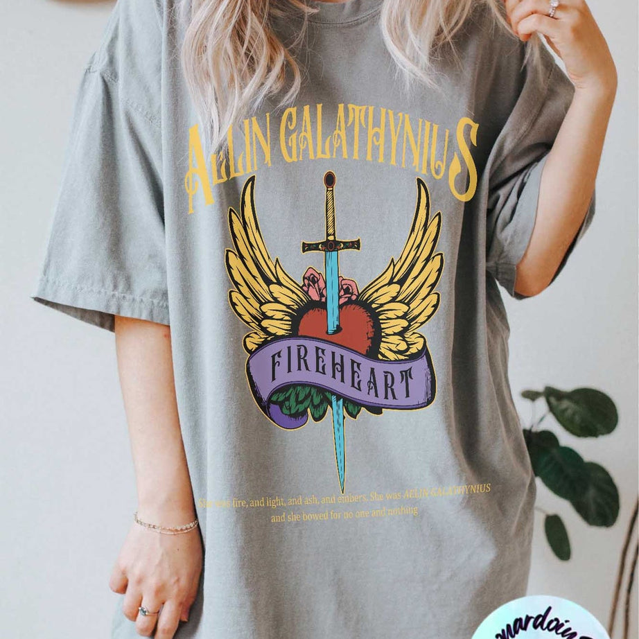 Throne of Glass Shirt, Aelin Galathynius Shirts, Fireheart Aelin T Shirt, Kingsflame the Thirteen