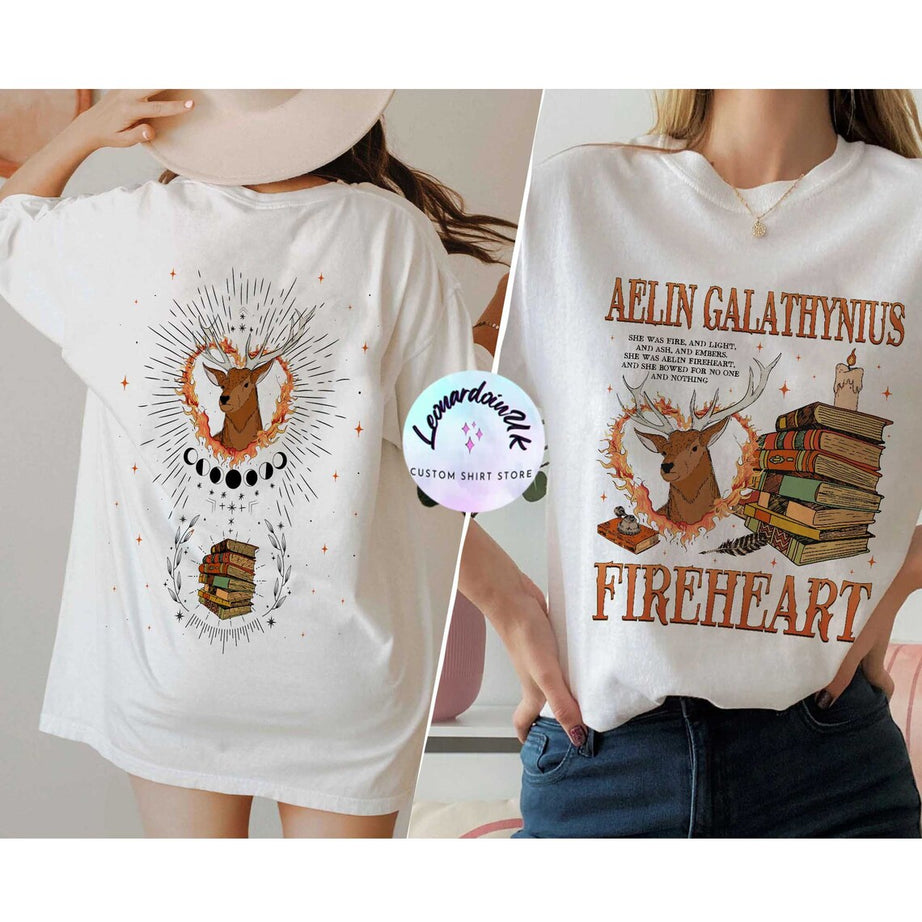 Throne of Glass Comfort Color Shirt, Aelin Galathynius Shirts, Fireheart Aelin T Shirt, Kingsflame the Thirteen, Gift for Book Lover