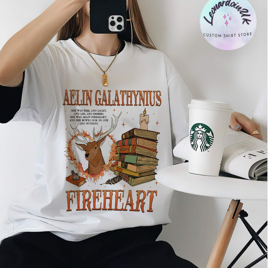 Throne of Glass Comfort Color Shirt, Aelin Galathynius Shirts, Fireheart Aelin T Shirt, Kingsflame the Thirteen, Gift for Book Lover