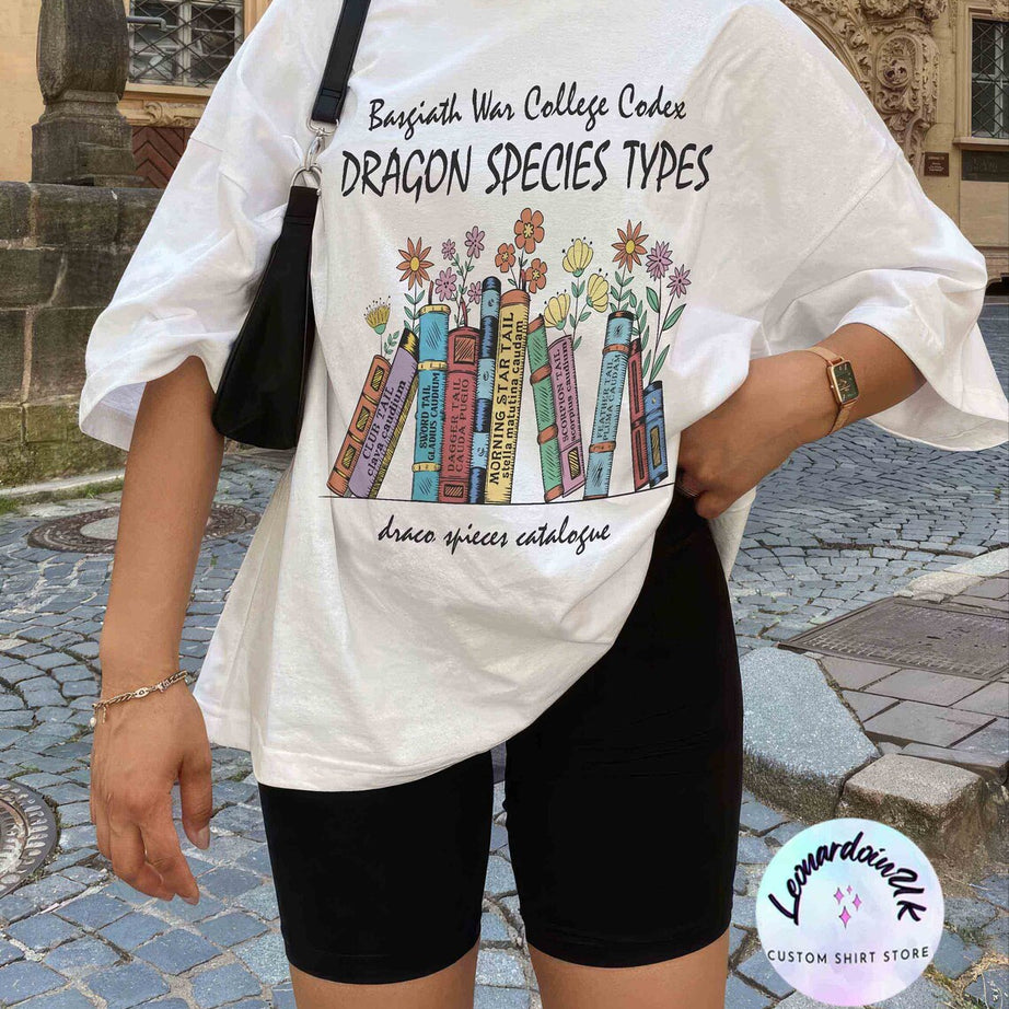 Basgiath War College Codex Shirt, Basgiath War College Shirt, Dragon Species Types, Dragon Shirt, Dragon Rider, Basgiath Shirt