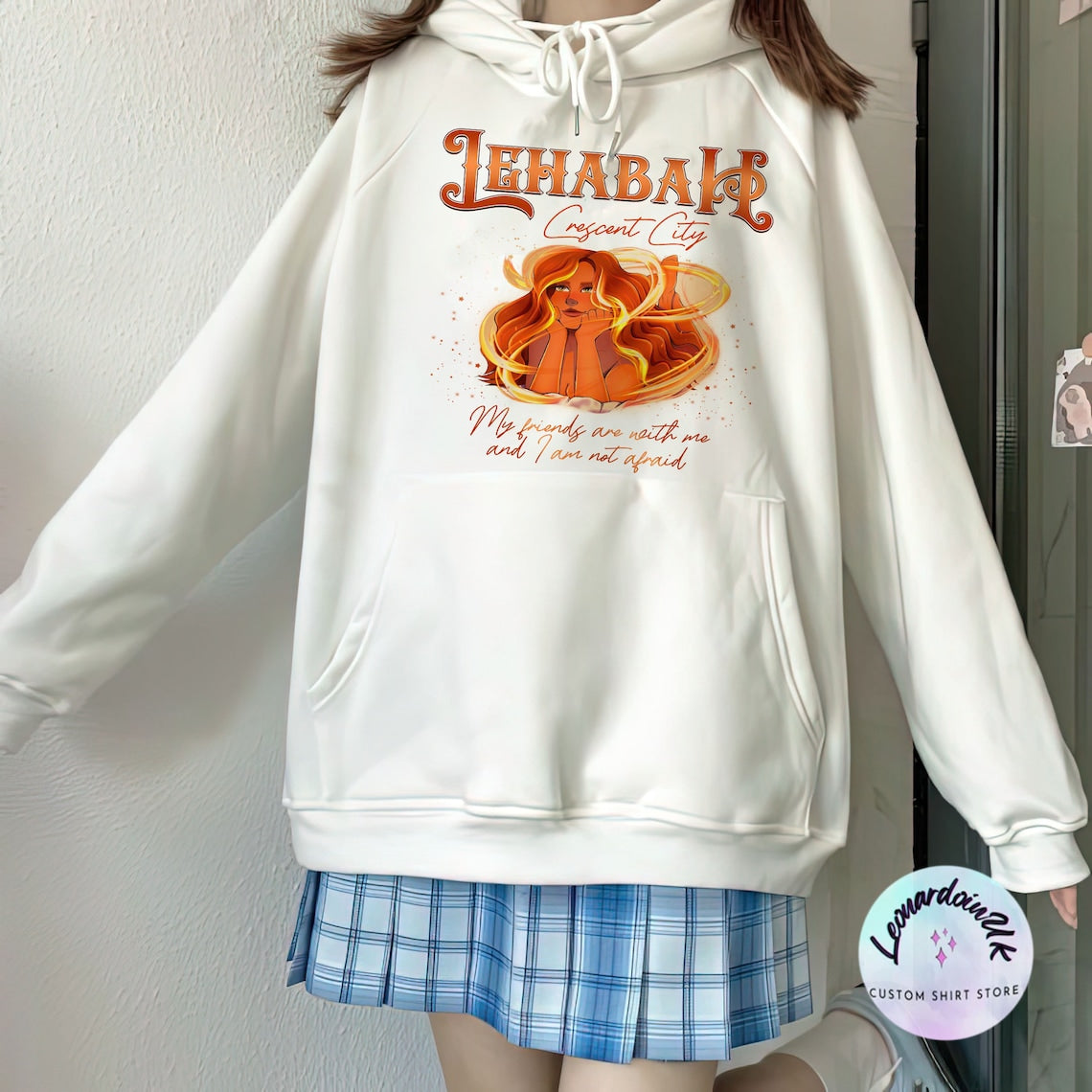 Crescent City Hoodie, My Friends Are With Me Lehabah Shirt, Crescent City Light It up Sweatshirt, Bookish Gift, SJM Merch, Bryce Quinlan