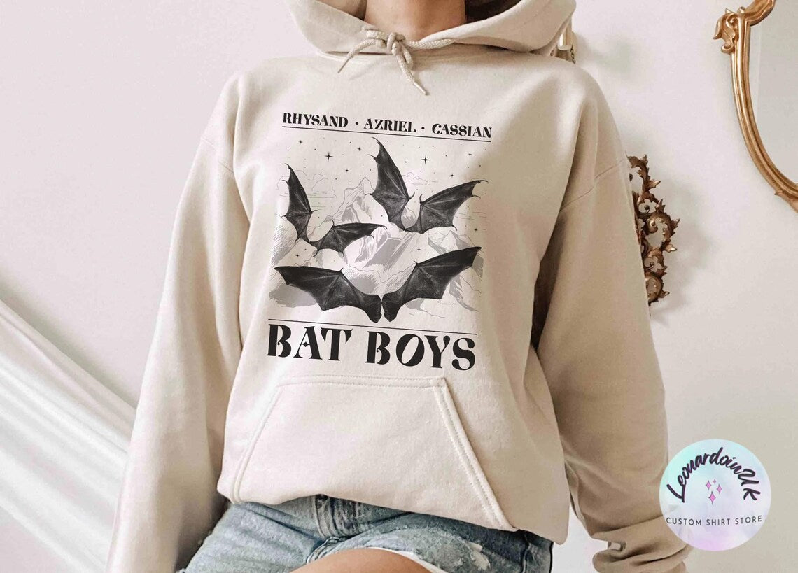 The Bat Boys Hoodie, Acotar Merch Shirt,the Night Court Illyrians, A Court of Thorns and Roses Rhysand Cassian Azriel, Acotar Hoodie