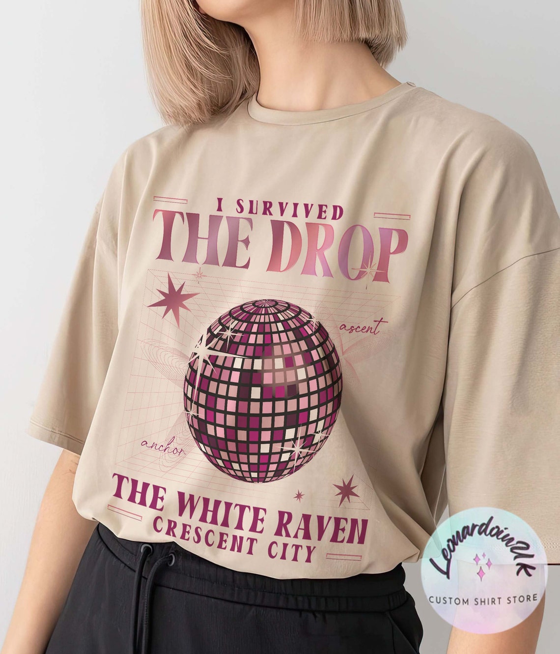 Crescent City Fan Shirt, I Survived the Drop Shirts, SJM Booktok Merch, the White Raven, Gift for Book Lover, House of Earth and Blood