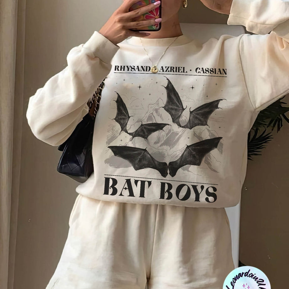 The Bat Boys Sweatshirt, Acotar Merch Sweatshirt,the Night Court Illyrians, A Court of Thorns and Roses Rhysand Azriel, Sarah J Maas Velaris