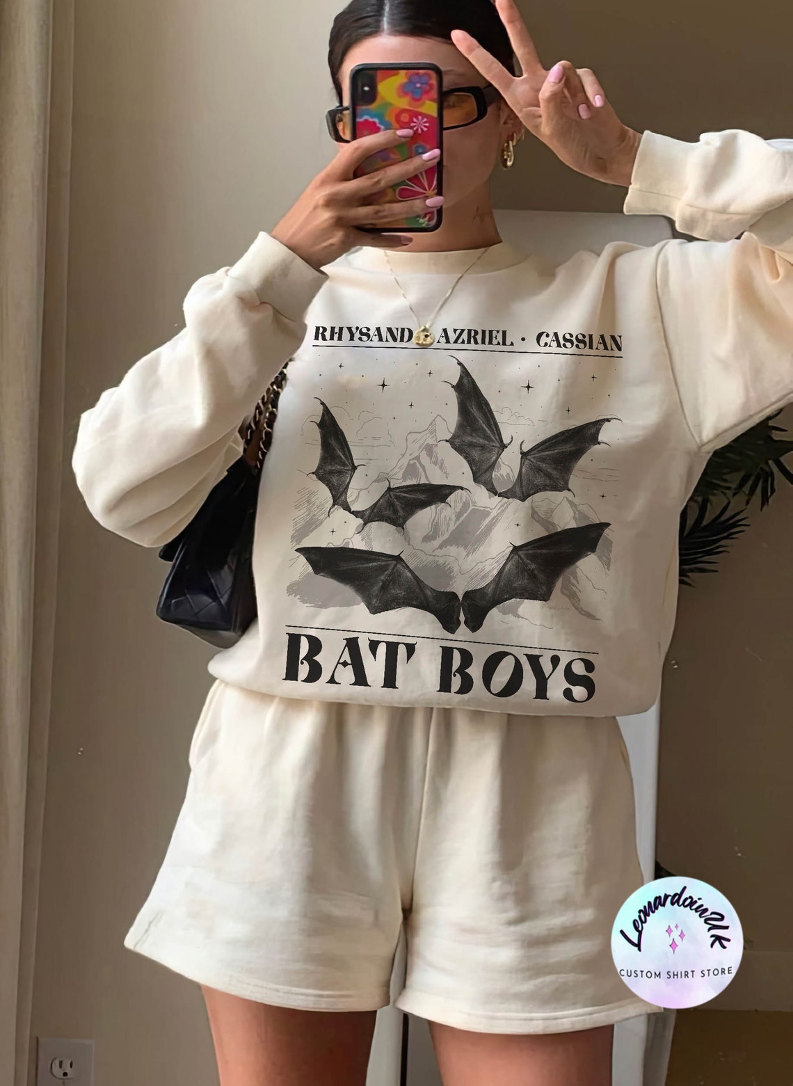 The Bat Boys Sweatshirt, Acotar Merch Sweatshirt,the Night Court Illyrians, A Court of Thorns and Roses Rhysand Azriel, Sarah J Maas Velaris
