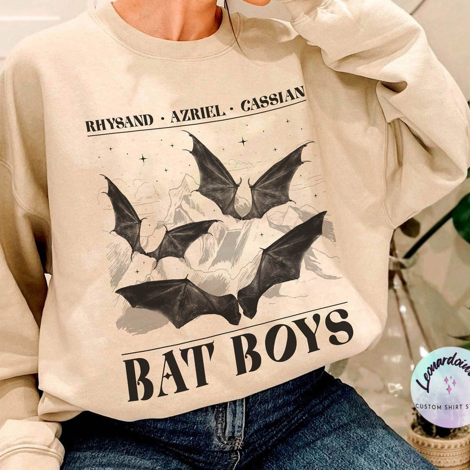The Bat Boys Sweatshirt, Acotar Merch Sweatshirt,the Night Court Illyrians, A Court of Thorns and Roses Rhysand Azriel, Sarah J Maas Velaris