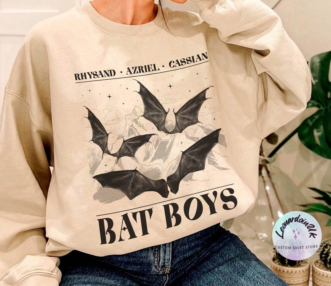 The Bat Boys Sweatshirt, Acotar Merch Sweatshirt,the Night Court Illyrians, A Court of Thorns and Roses Rhysand Azriel, Sarah J Maas Velaris