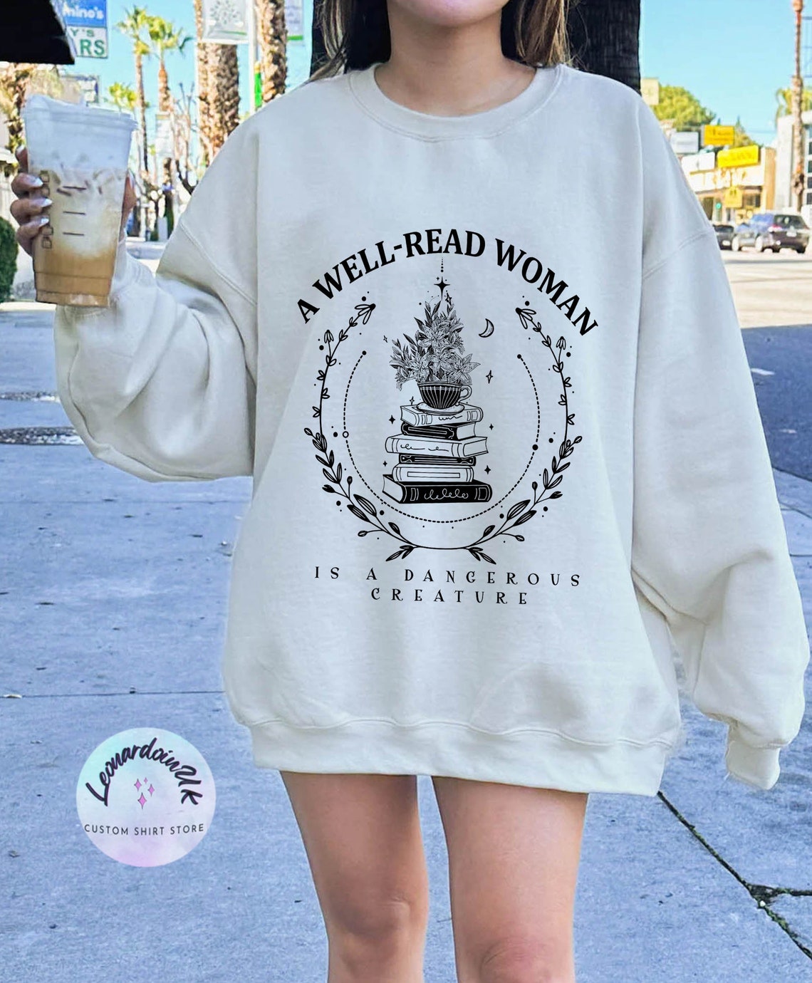 A Well Read Woman Bookish Sweatshirt, Book Sweater, Reading Sweatshirt, Literature Shirt, Librarian Shirt, Bookish Sweatshirt
