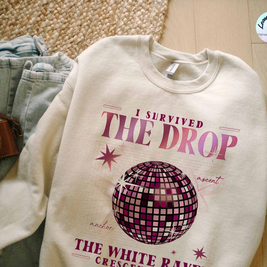 Crescent City Fan Sweatshirt, I Survived the Drop Shirt, SJM Booktok Merch, the White Raven, House of Earth and Blood