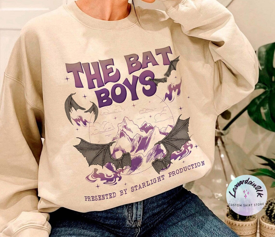 The Bat Boys Sweatshirt,the Night Court Illyrians, A Court of Thorns and Roses Rhysand Cassian Azriel, Acotar Merch Sweatshirt