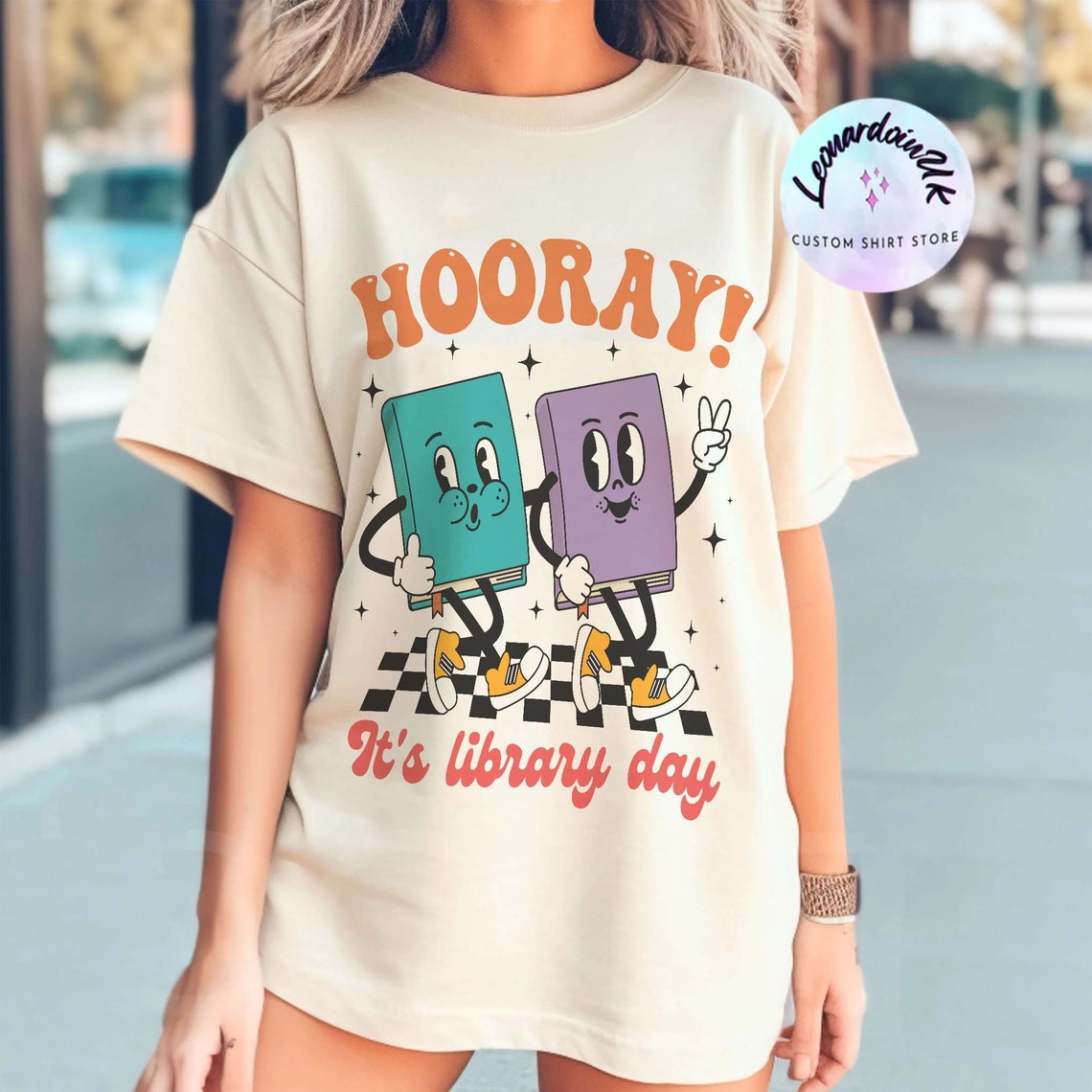 Hooray It's Library Day, Reading Shirt, Library Shirt, Funny Book Shirt, Bookish Tees, Librarian Gift