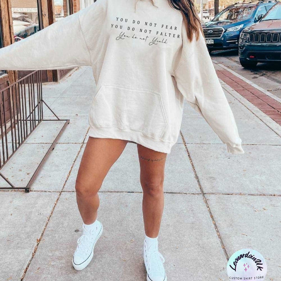 Fireheart Hoodie, You Do Not Yield, Sarah J Maas Series Shirt, TOG Merch, Kingdom of Ash, Book Lover Shirt, Book Lover Gift, Book Hoodie