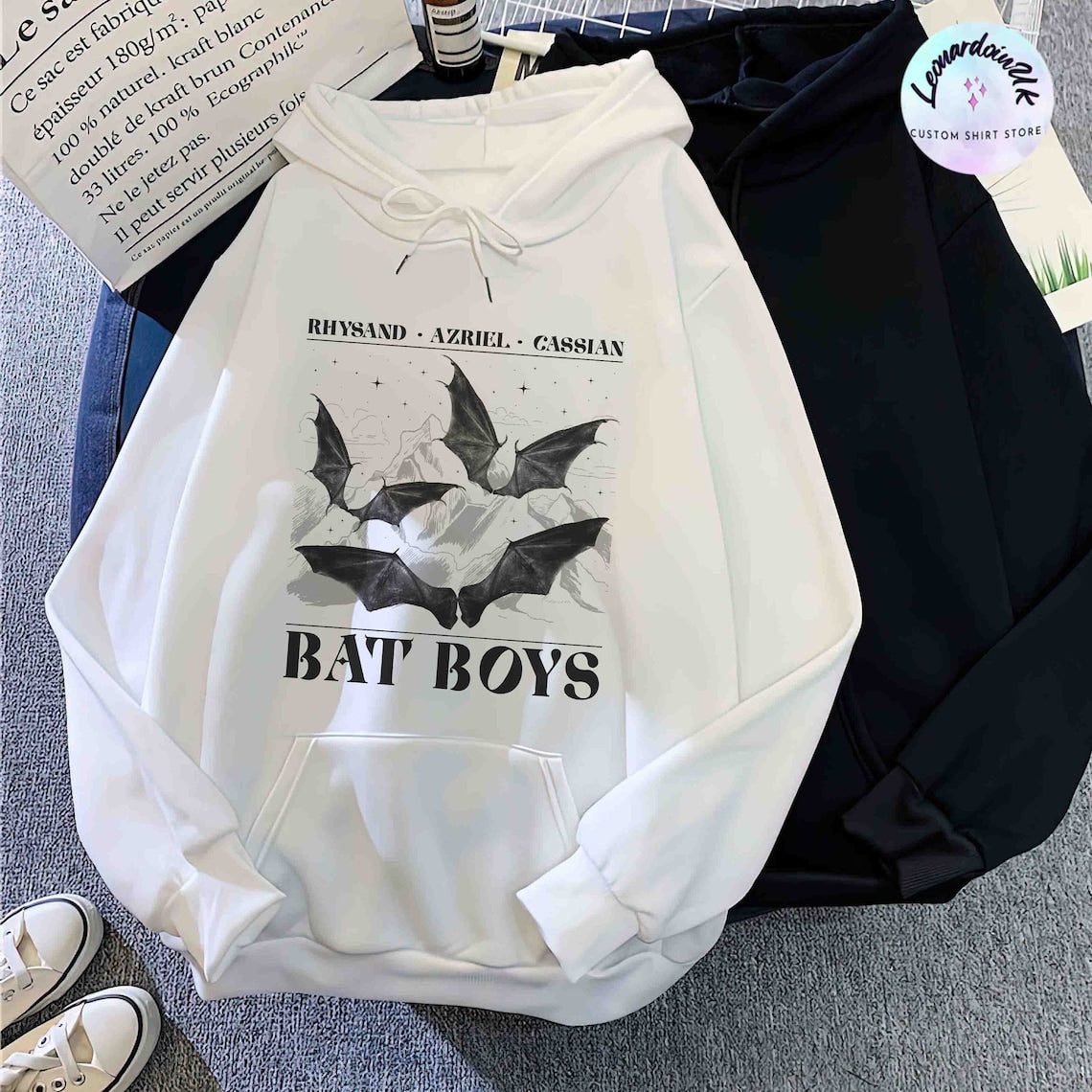 The Bat Boys Hoodie, Acotar Merch Shirt,the Night Court Illyrians, A Court of Thorns and Roses Rhysand Cassian Azriel, Acotar Hoodie