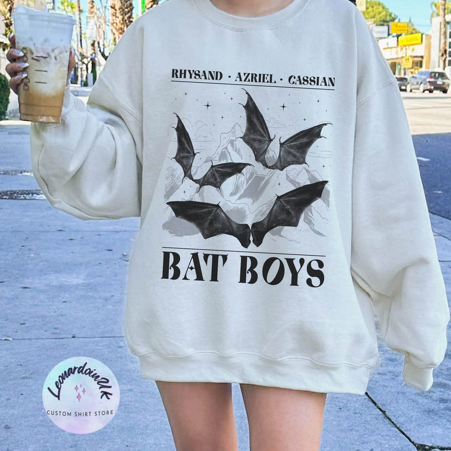 The Bat Boys Sweatshirt, Acotar Merch Sweatshirt,the Night Court Illyrians, A Court of Thorns and Roses Rhysand Azriel, Sarah J Maas Velaris
