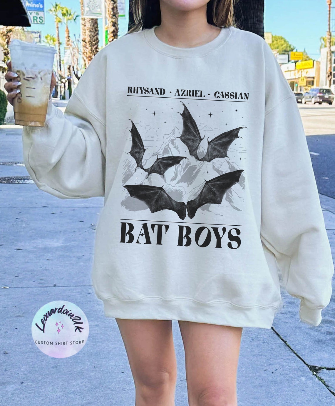 The Bat Boys Sweatshirt, Acotar Merch Sweatshirt,the Night Court Illyrians, A Court of Thorns and Roses Rhysand Azriel, Sarah J Maas Velaris