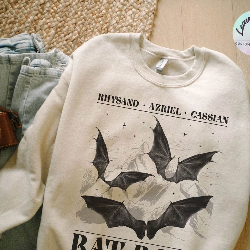 The Bat Boys Sweatshirt, Acotar Merch Sweatshirt,the Night Court Illyrians, A Court of Thorns and Roses Rhysand Azriel, Sarah J Maas Velaris