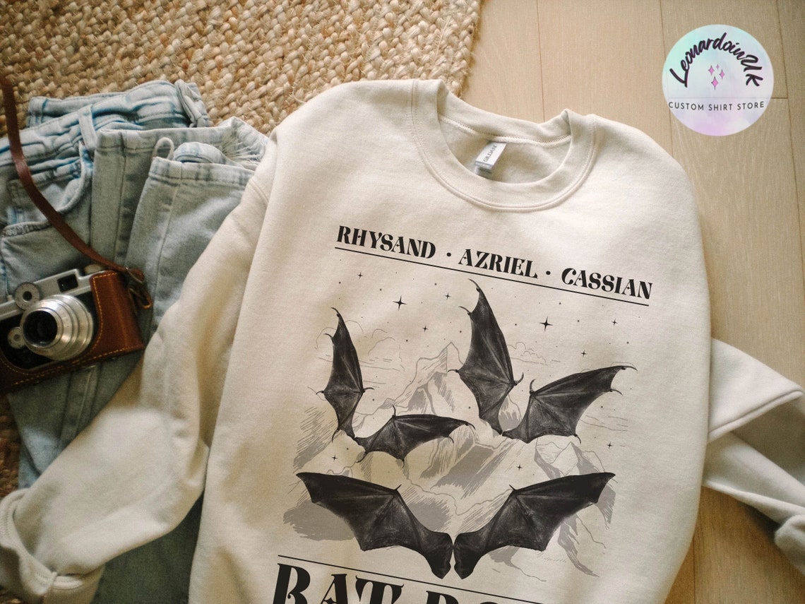 The Bat Boys Sweatshirt, Acotar Merch Sweatshirt,the Night Court Illyrians, A Court of Thorns and Roses Rhysand Azriel, Sarah J Maas Velaris
