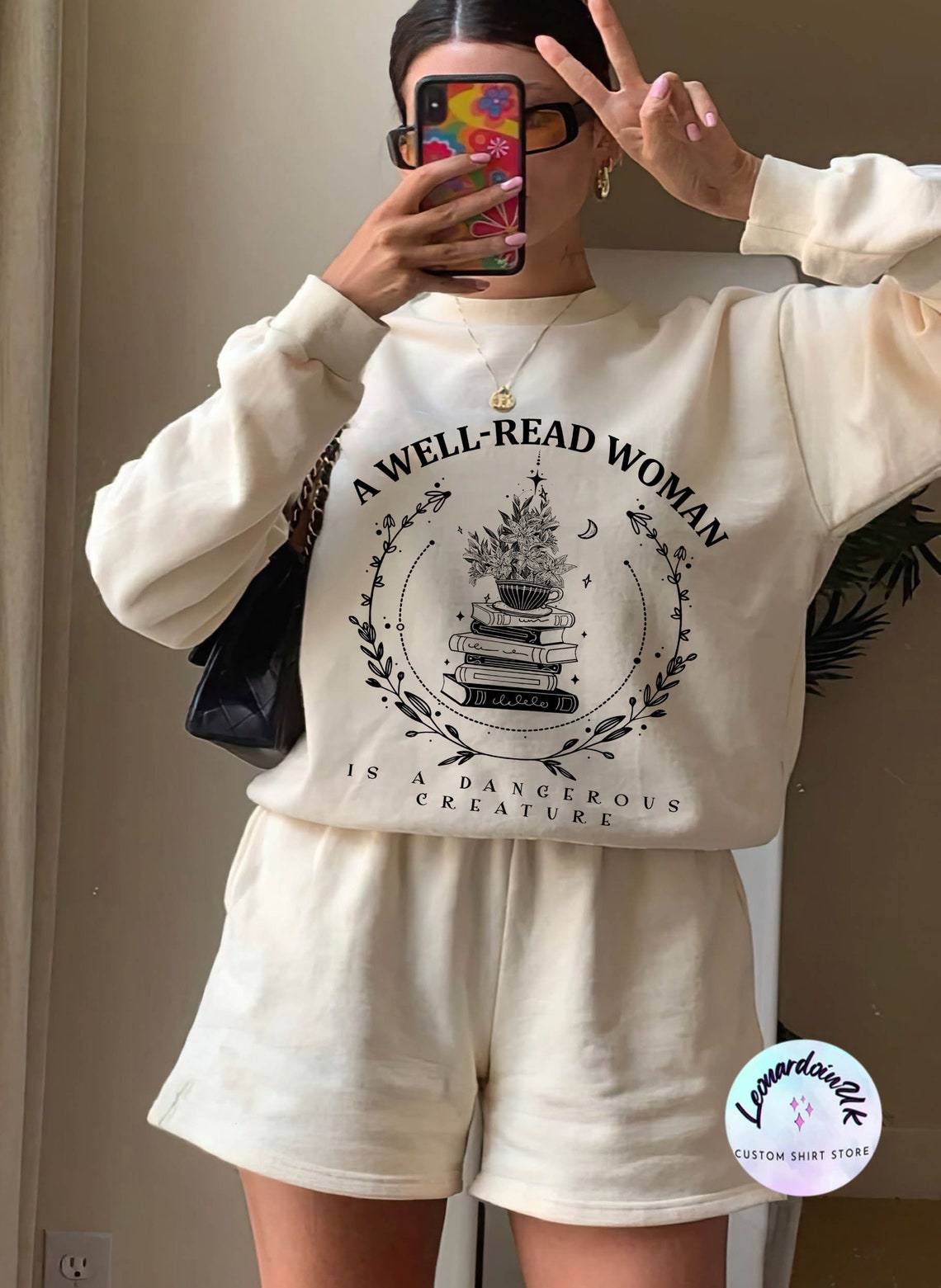 A Well Read Woman Bookish Sweatshirt, Book Sweater, Reading Sweatshirt, Literature Shirt, Librarian Shirt, Bookish Sweatshirt