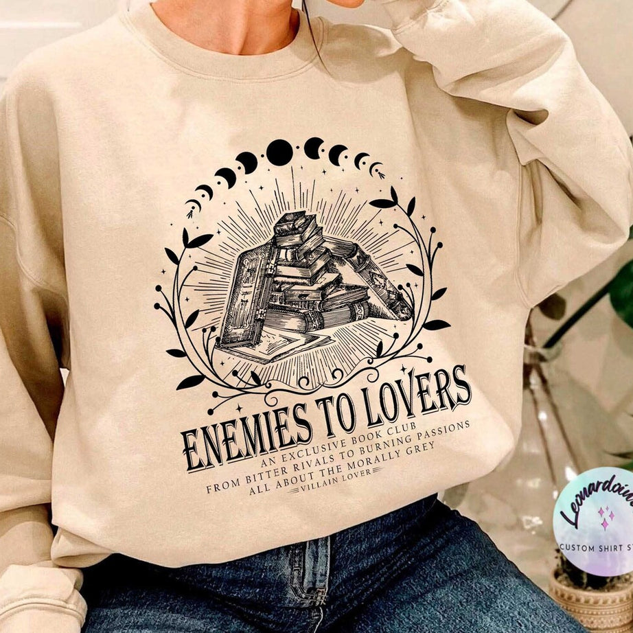 Enemies to Lovers Sweatshirt, Morally Grey Shirt, Romantasy, Reader Hoodie, Hot Girls Read Spicy Booktok in My Bookish, Bookish Shirt