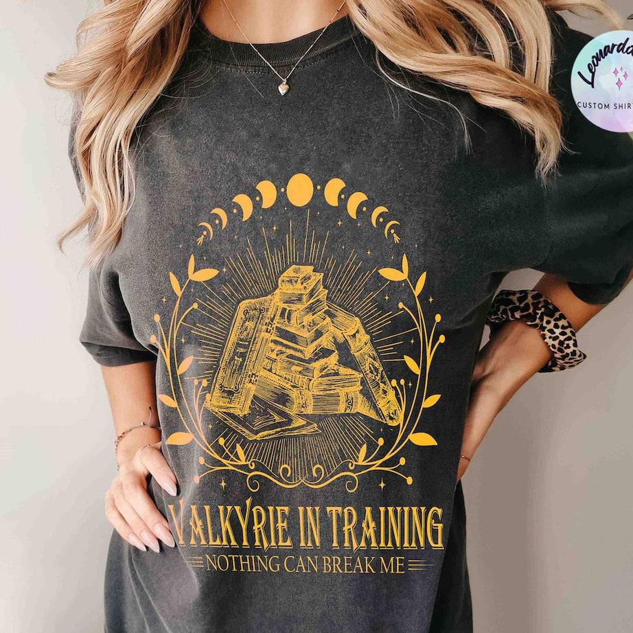 Valkyrie Training Comfort Color Shirt, Nesta Archeron Acotar, Lady Death SJM Sarah J Maas, Velaris Rhysand Night Court Silver Flame Bookish
