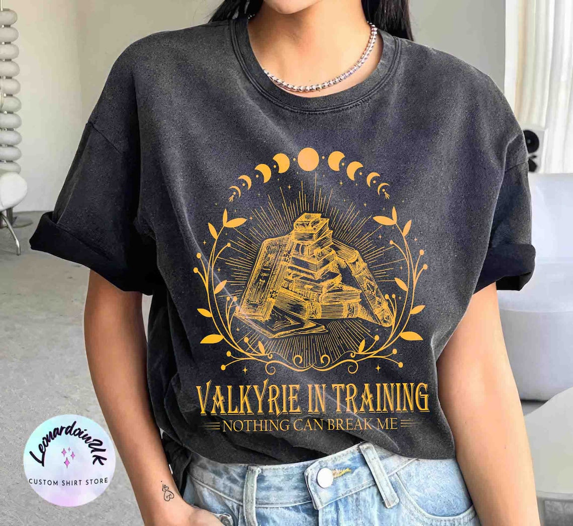 Valkyrie Training Comfort Color Shirt, Nesta Archeron Acotar, Lady Death SJM Sarah J Maas, Velaris Rhysand Night Court Silver Flame Bookish