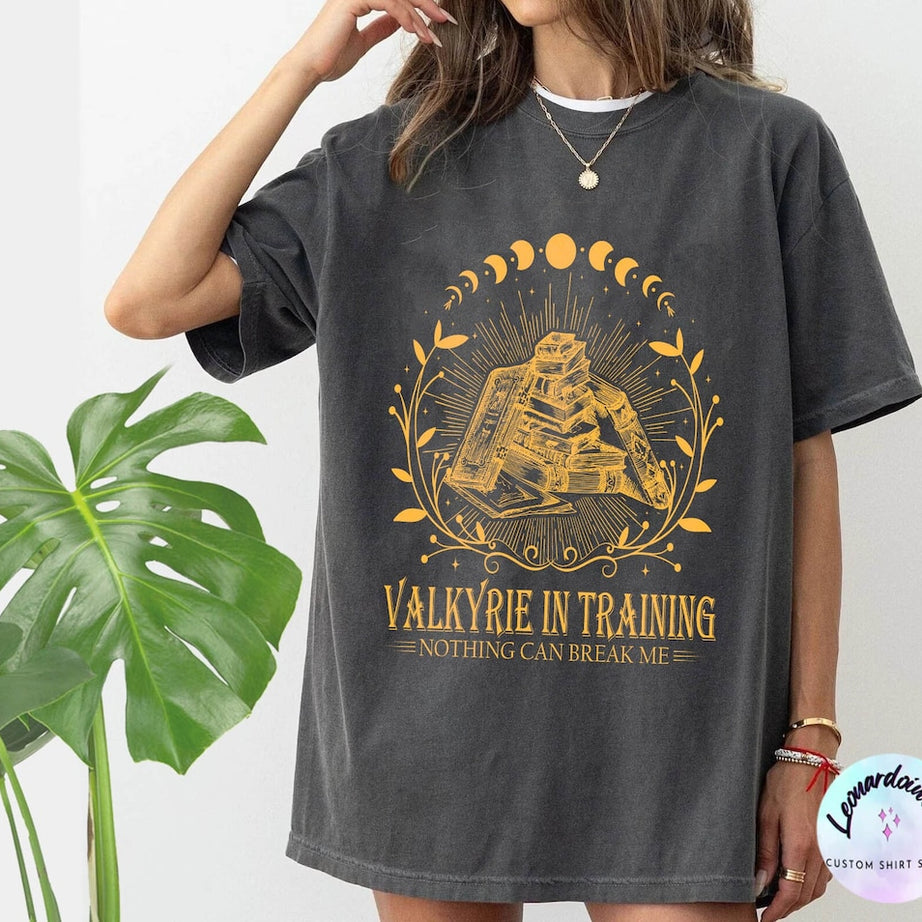 Valkyrie Training Comfort Color Shirt, Nesta Archeron Acotar, Lady Death SJM Sarah J Maas, Velaris Rhysand Night Court Silver Flame Bookish