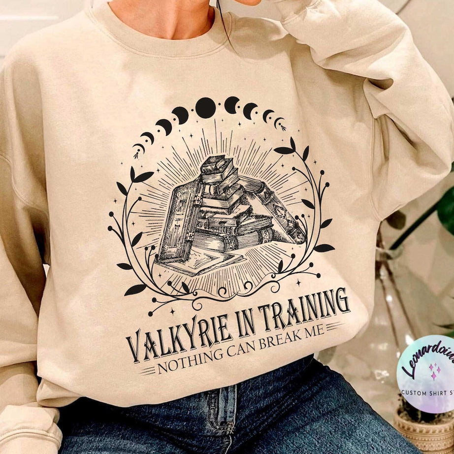 Valkyrie Training Sweatshirt, Nesta Archeron Acotar, Lady Death SJM Sarah J Maas Merch, Rhysand Night Court Silver Flame ACOSF, Velaris