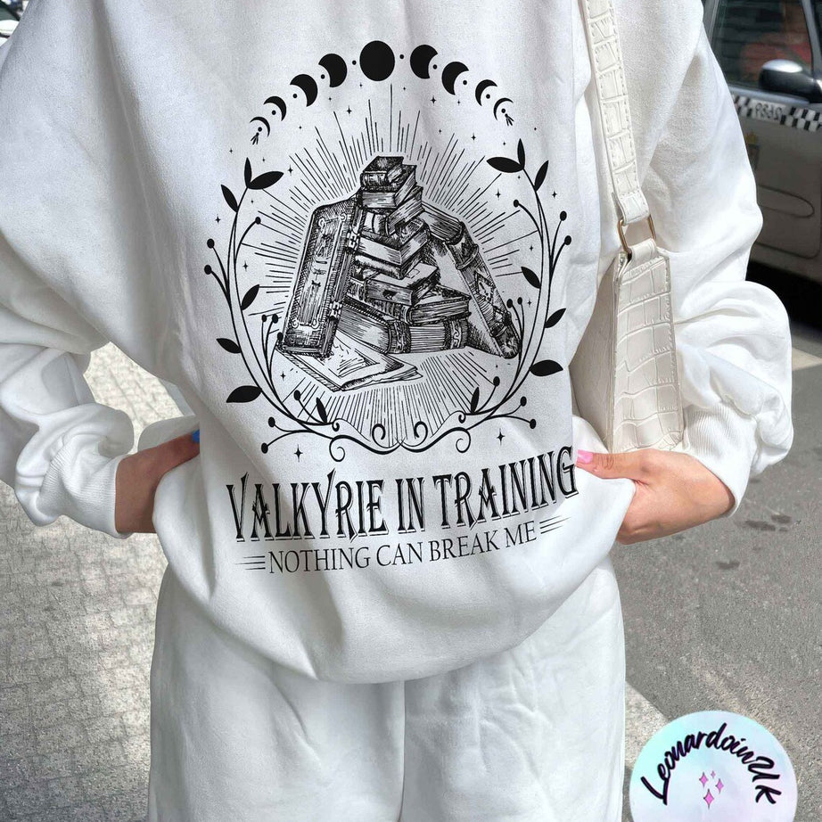 Valkyrie Training Sweatshirt, Nesta Archeron Acotar, Lady Death SJM Sarah J Maas Merch, Rhysand Night Court Silver Flame ACOSF, Velaris