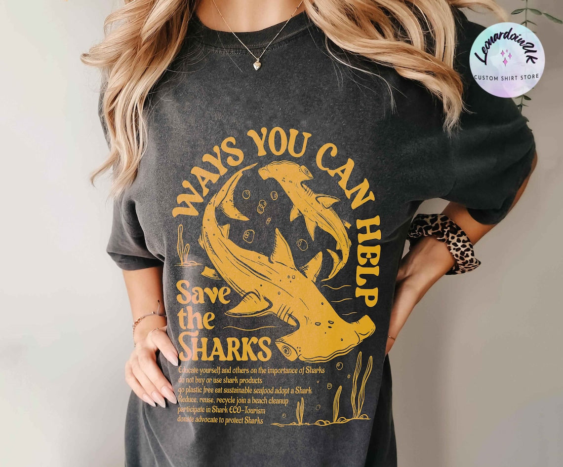 Save the Sharks Comfort Color Shirt, Respect the Locals, Shark Shirt, Shark Shirt, Shark Weekk, Respect the Locals Hoodie, Shark Gift