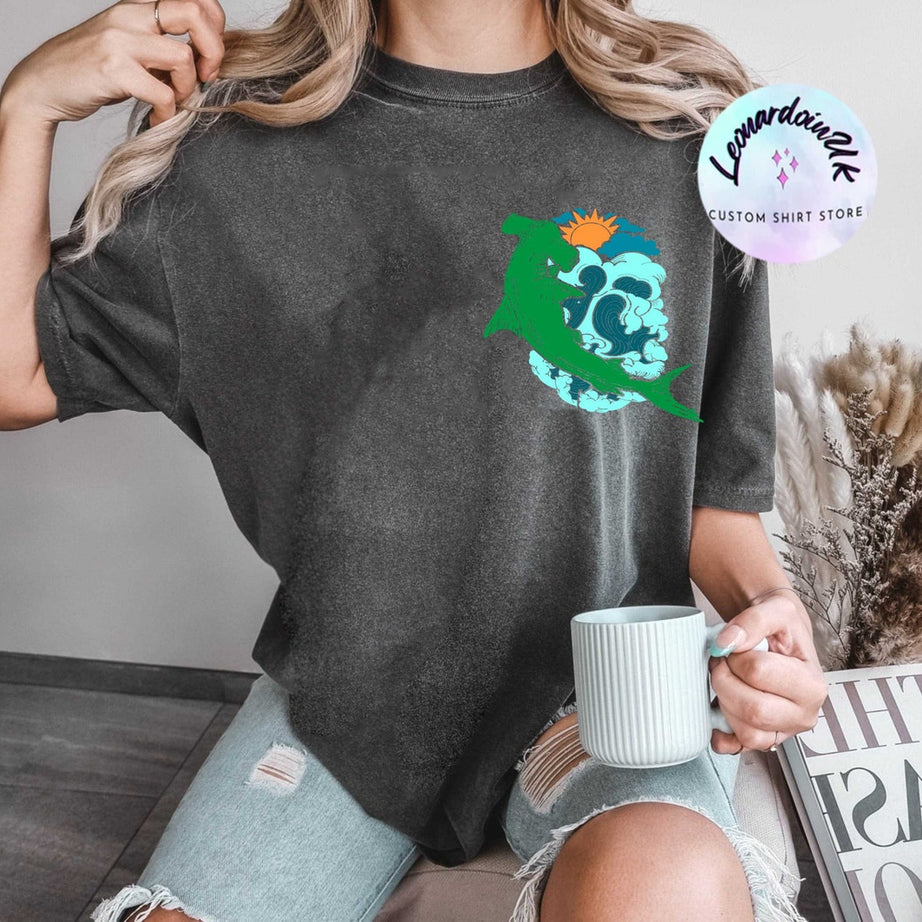 Protect the Sharks Comfort Color Shirt, Shark, Shark Shirt, Vsco Hoodie, Surfing Hoodie, Respect the Locals Hoodie, Shark Lover Gift