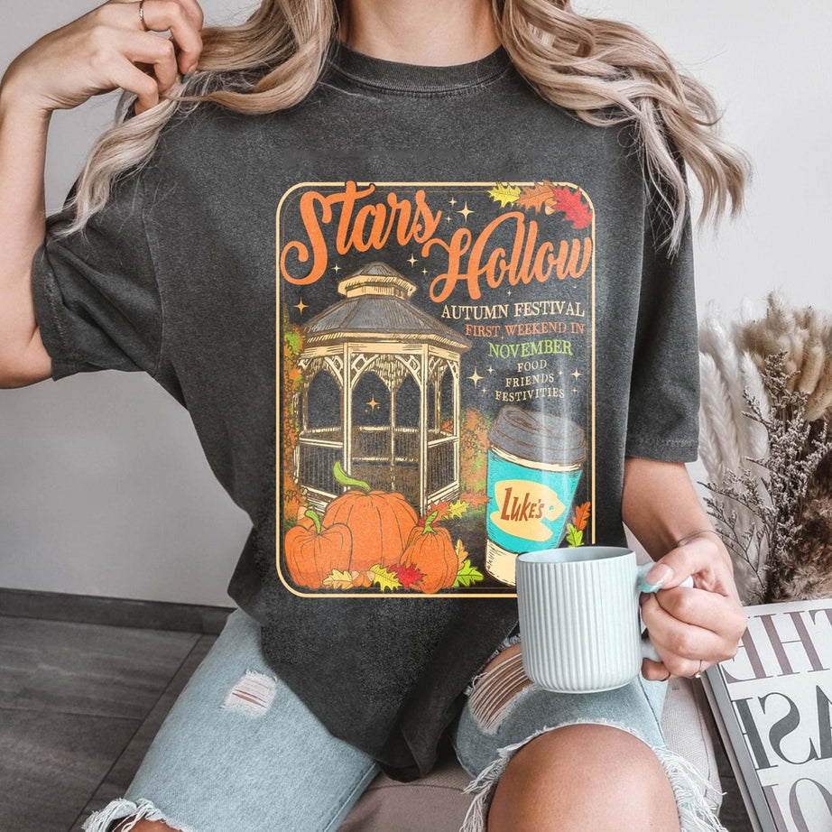 Stars Hollow Connecticut Comfort Color Shirt, 1779 Shirt, Gilmore Girls Shirt, Autumn Tshirt, Lukes Diner Shirt, Gilmore Girls Shirt