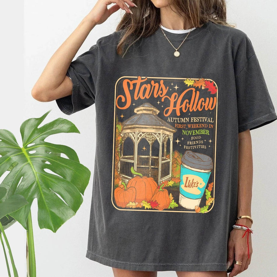 Stars Hollow Connecticut Comfort Color Shirt, 1779 Shirt, Gilmore Girls Shirt, Autumn Tshirt, Lukes Diner Shirt, Gilmore Girls Shirt