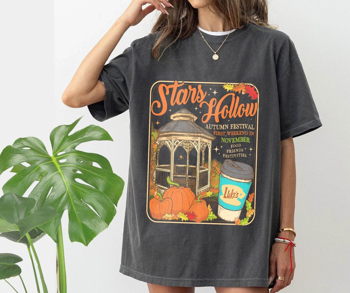 Stars Hollow Connecticut Comfort Color Shirt, 1779 Shirt, Gilmore Girls Shirt, Autumn Tshirt, Lukes Diner Shirt, Gilmore Girls Shirt