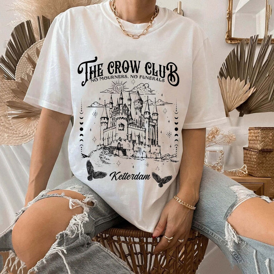 Six of Crows Comfort Color Shirt, Shadow and Bone, Kaz Brekker, Ketterdam Crow Club, the Crow Club Shirt