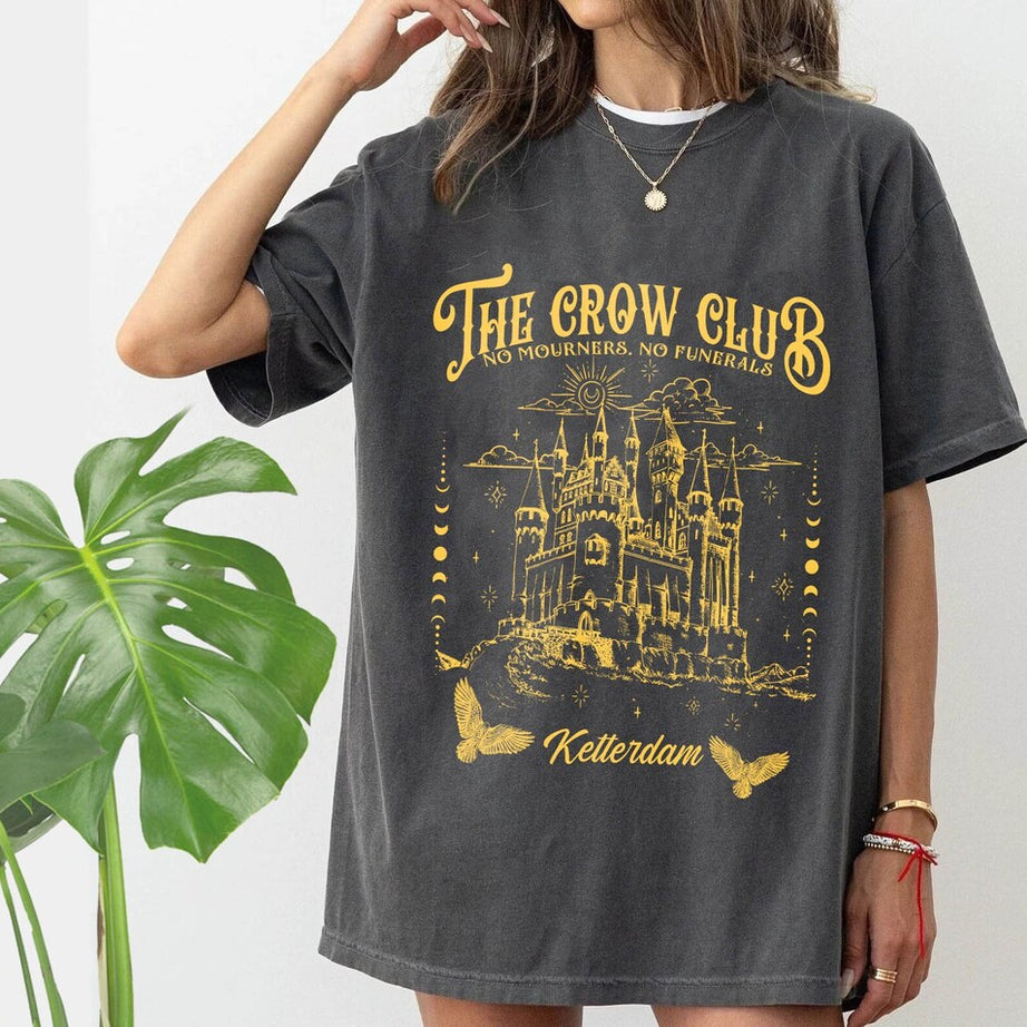 Six of Crows Comfort Color Shirt, Shadow and Bone, Kaz Brekker, Ketterdam Crow Club, the Crow Club Shirt