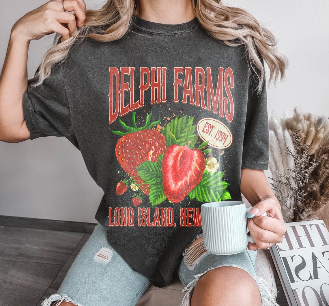 Delphi PJO Comfort Color Shirt, Delphi Strawberry Farms Shirt, Delphi Strawberry, Cottage Core Shirt, Blood Chronicles, the Olympians Shirt