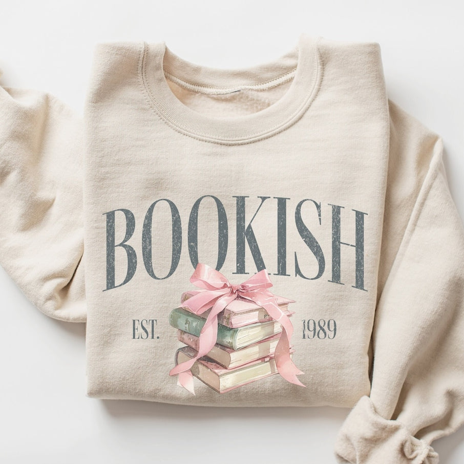 Bookish Sweatshirt, Coquette Book Lover Shirt, Bookish Gift, Gift for Book Lover, Bookworm Sweatshirt, Coquette Aesthetic Reading Shirt