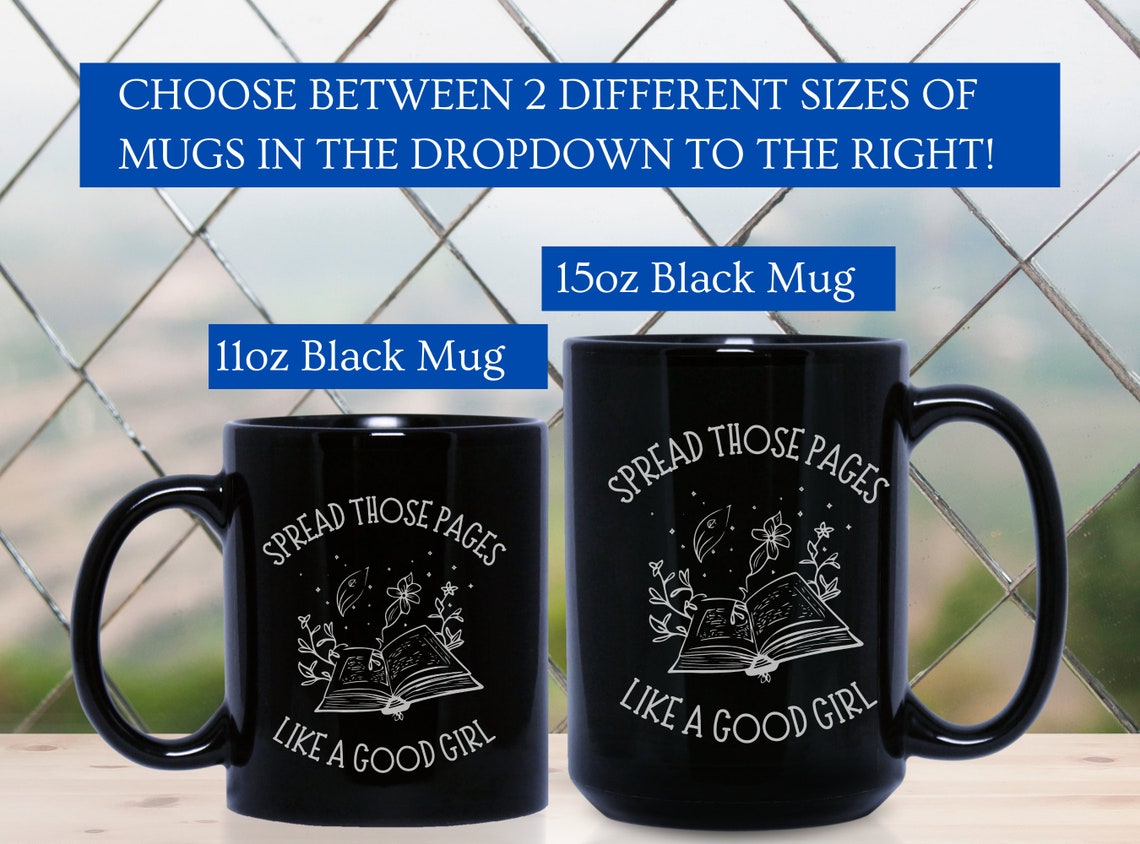 Smut Readers Mug, Funny Reading Mug, Novelty Mug, Spicy Book Mug, Smut Reader Gift, Spicy Reader Gift, Gag Gift for Her, Spread Those Pages