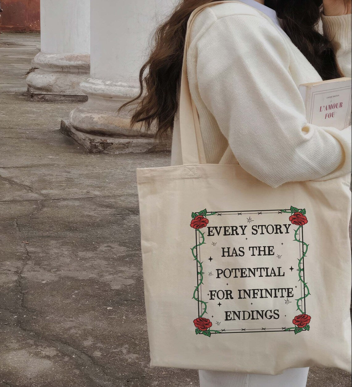 Once Upon a Broken Heart Tote Bag, Evajacks, Bookish Gifts, Book Lover, Fantasy Books, Bookish Tote Bag