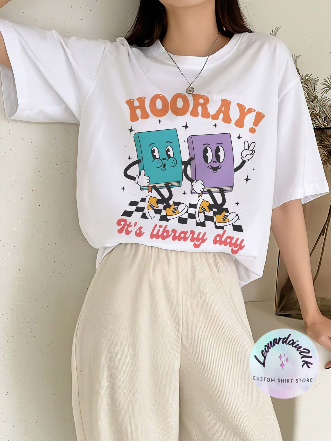 Hooray It's Library Day, Reading Shirt, Library Shirt, Funny Book Shirt, Bookish Tees, Librarian Gift