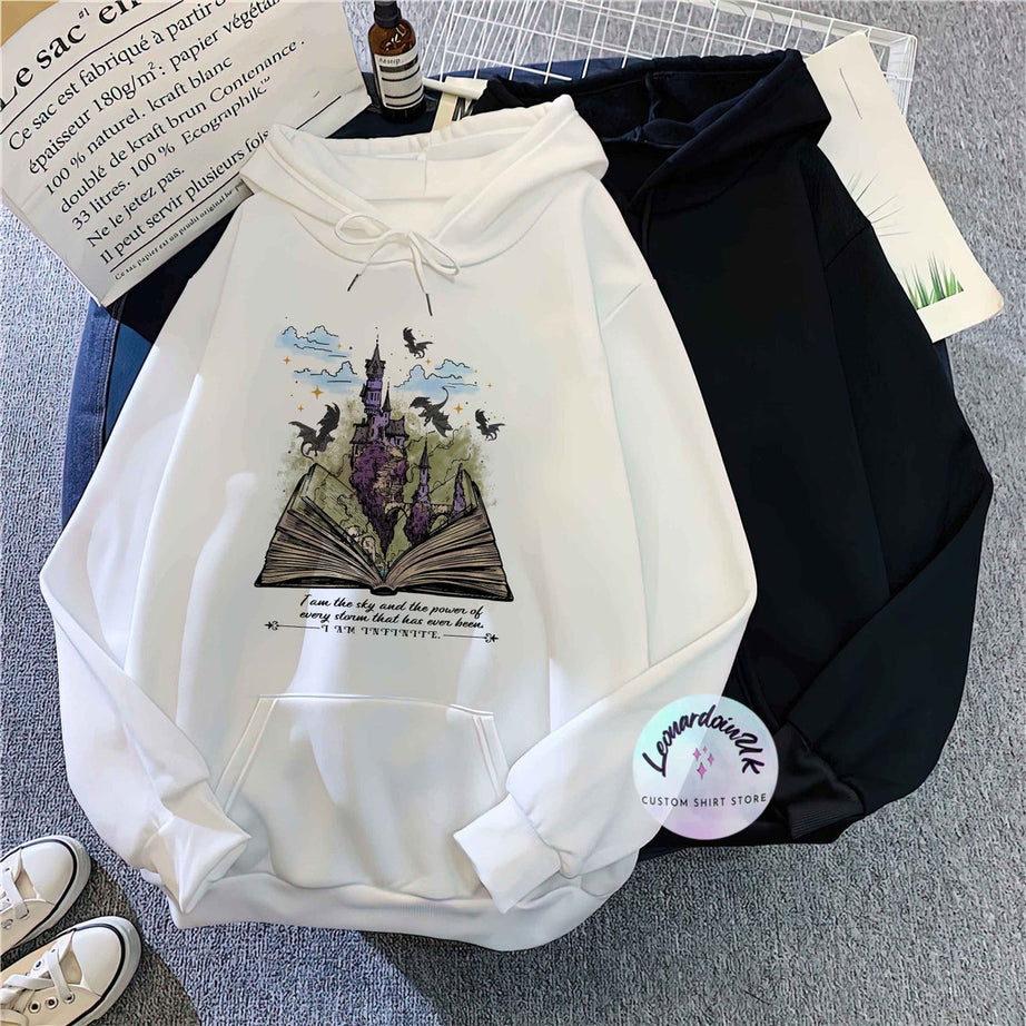 I Am the Sky Hoodie, Vintage Basgiath War College Shirt, Fourth Wing, Dragon Rider Violet Sorrengail, Bookish the Empyrean Series Hoodie