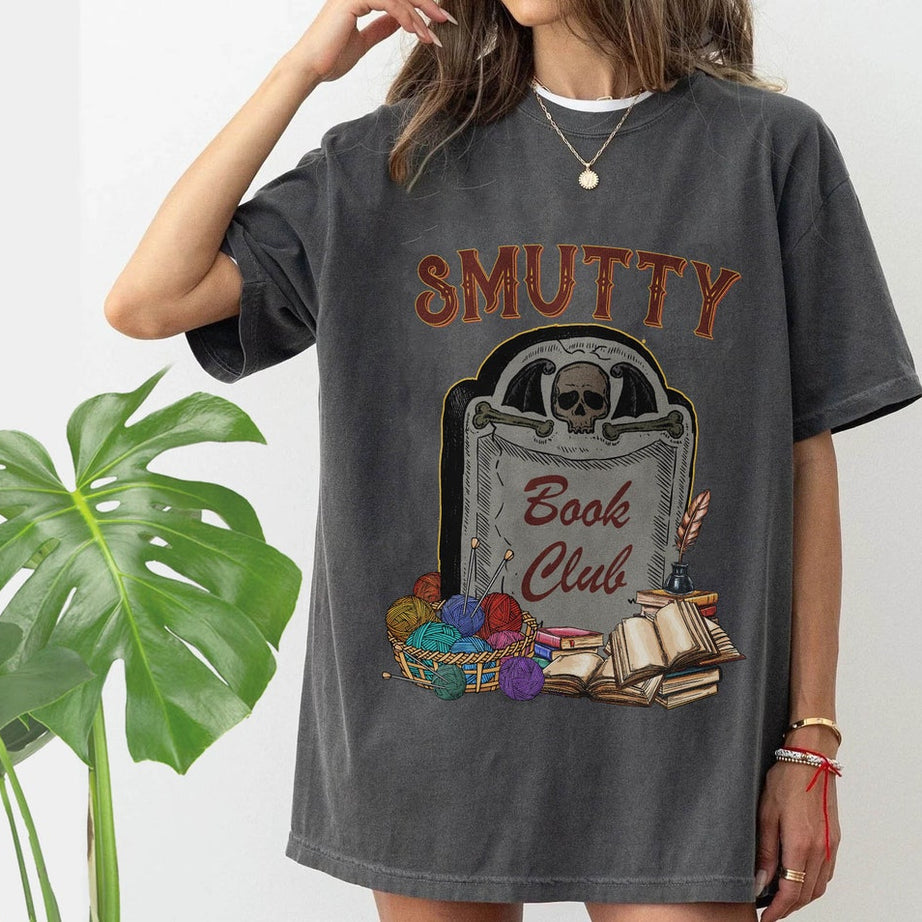 Smutty Book Club Comfort Color Shirt, Book Shirt, Funny Book Shirtm Book Quotes Shirtm Book Lover Gift