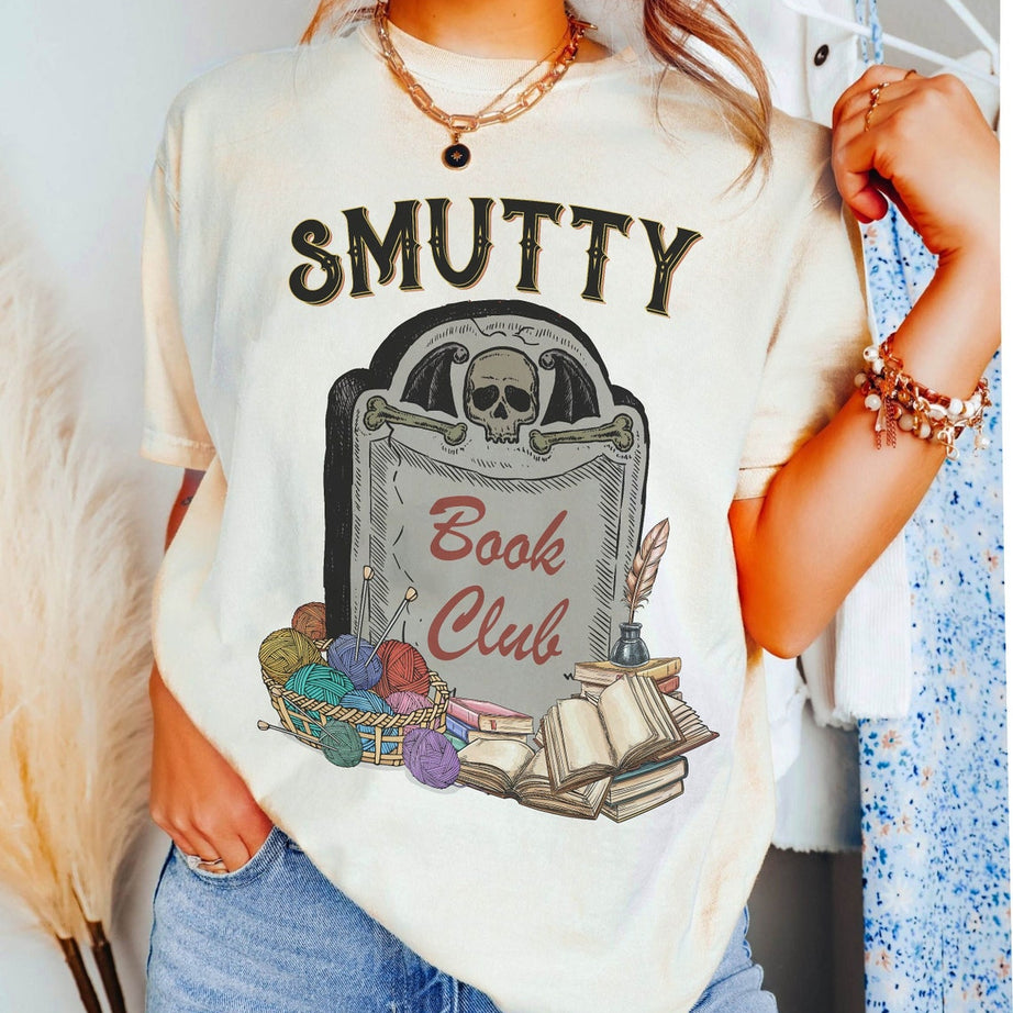 Smutty Book Club Comfort Color Shirt, Book Shirt, Funny Book Shirtm Book Quotes Shirtm Book Lover Gift