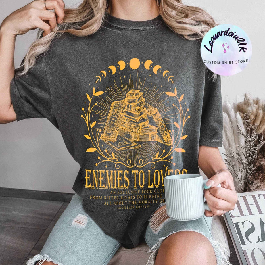 Enemies to Lovers Comfort Color Shirt, Morally Grey Shirt, Romantasy Shirt, Hot Girls Read Spicy Booktok Merch in My Bookish, Reader